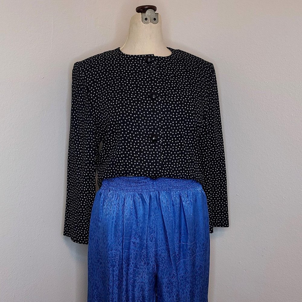 Vintage long sleeve jacket/blouse